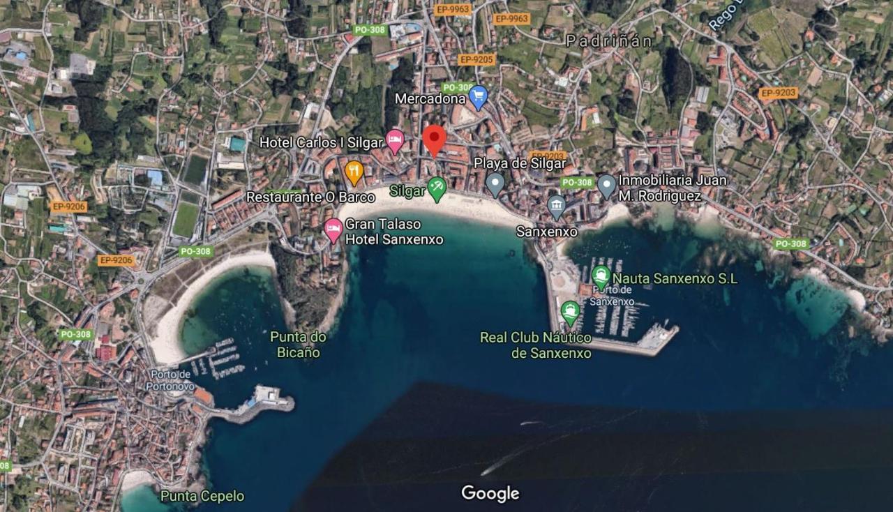 Desconectaengalicia Castelao, 50M Playa Silgar Lejlighed Sanxenxo Eksteriør billede